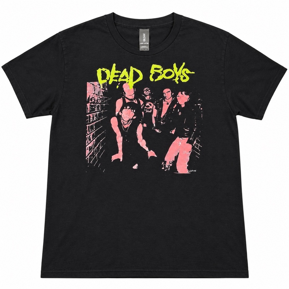 Dead Boys Punk Rock Band Graphic T-Shirt Black XL Gildan Light Cotton